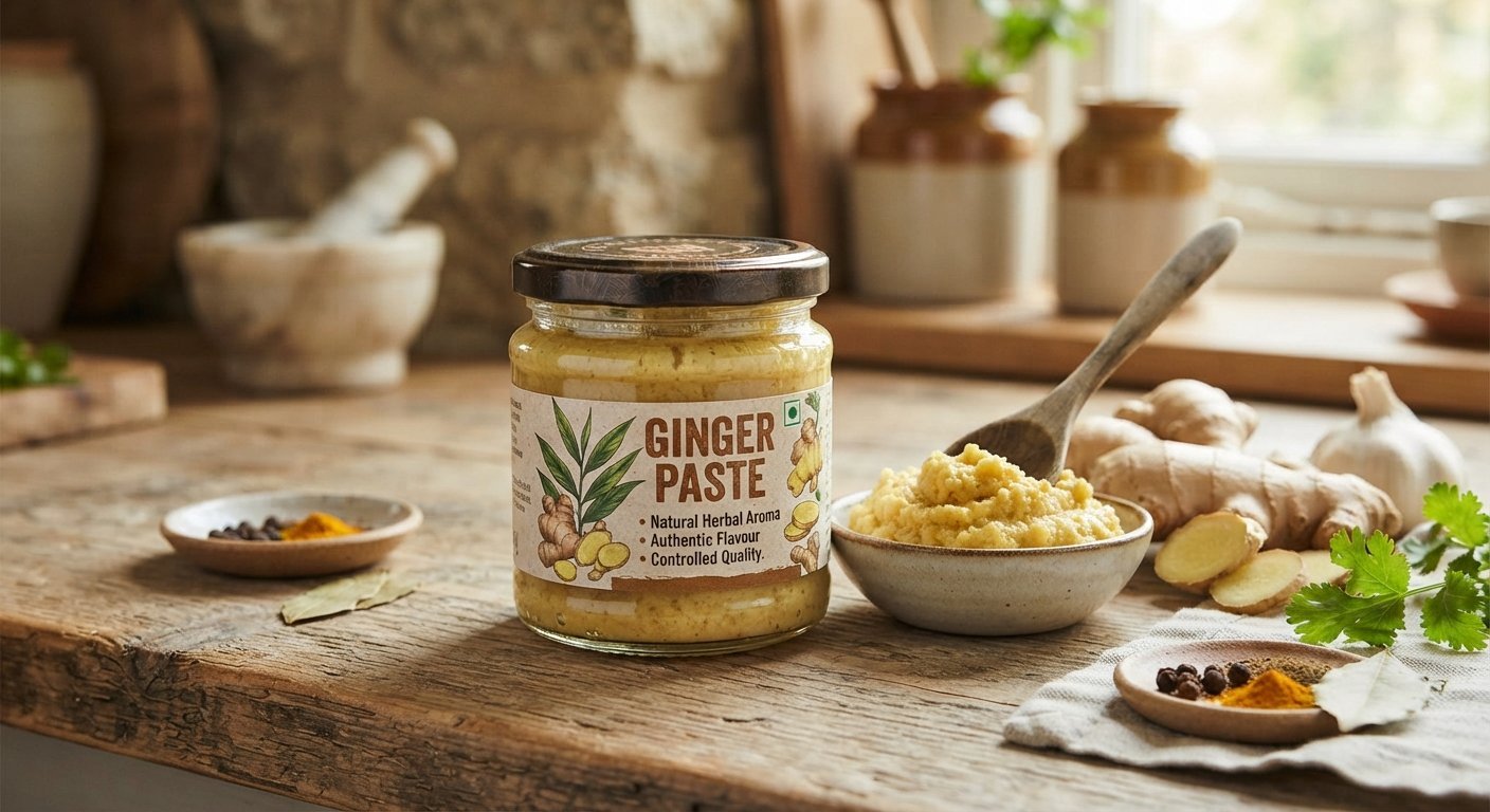 Ginger Paste powder and dried fruit capsule / pods