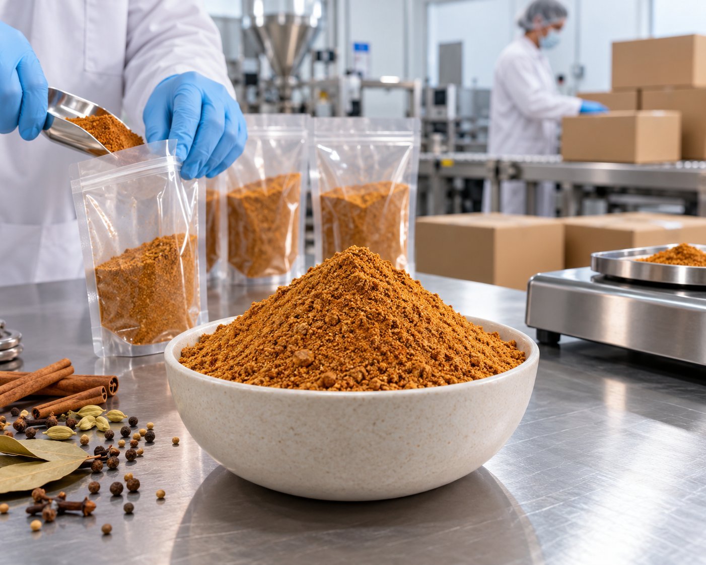 Qorma Masala processing