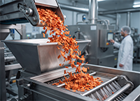 Carrot Flakes (3mm) processing